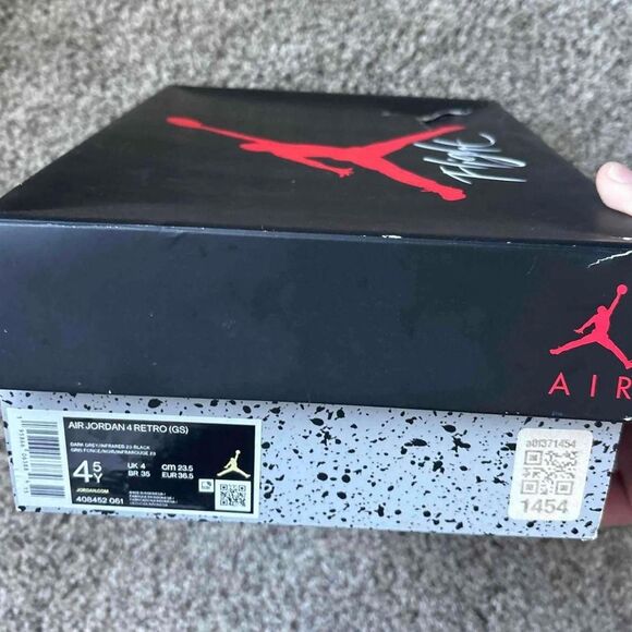 Nike Air Jordan 4 Infrared  Size 4.5 Youth (Size 6 Women's) - Picture 7 of 8